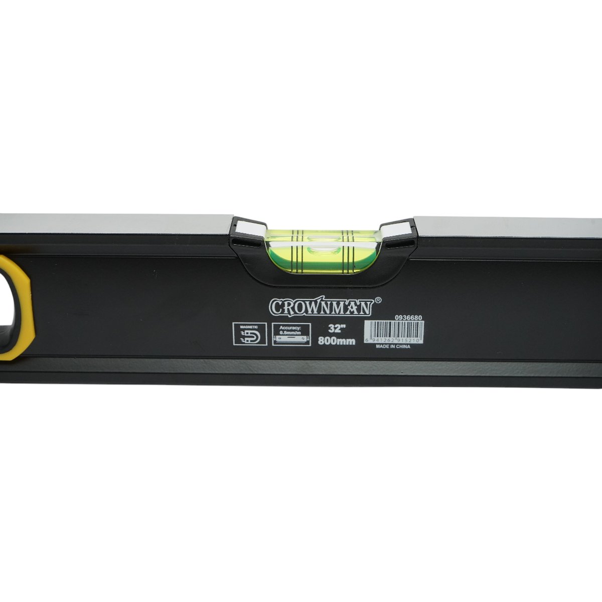 Nivela aluminiu magnetica 800mm, 3 bule de nivel, 2 manere Crownman
